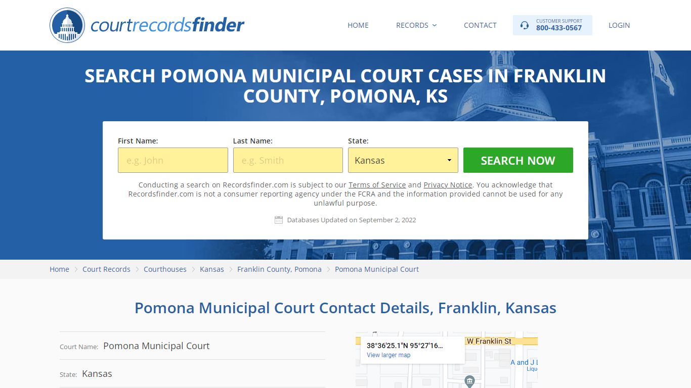 Pomona Municipal Court Case Search - RecordsFinder